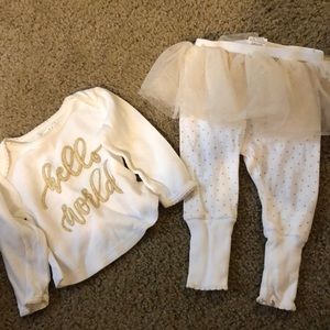 Baby shirt with matching pants